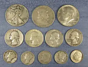 Junk silver coins