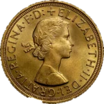 obverse of british sovereign coin
