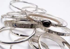 White gold bracelets