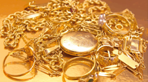 pile of high karat gold jewelry