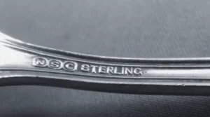 Sterling silverware fork flatware, sterling silver stamp