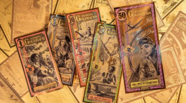 Goldbacks, gold dollar bills investing in gold