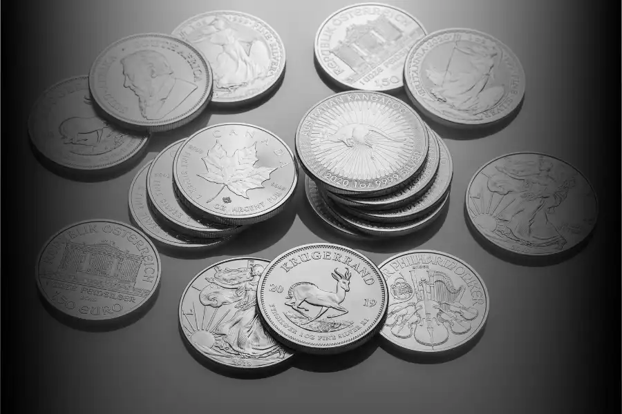 999 and 9999 pure silver coins