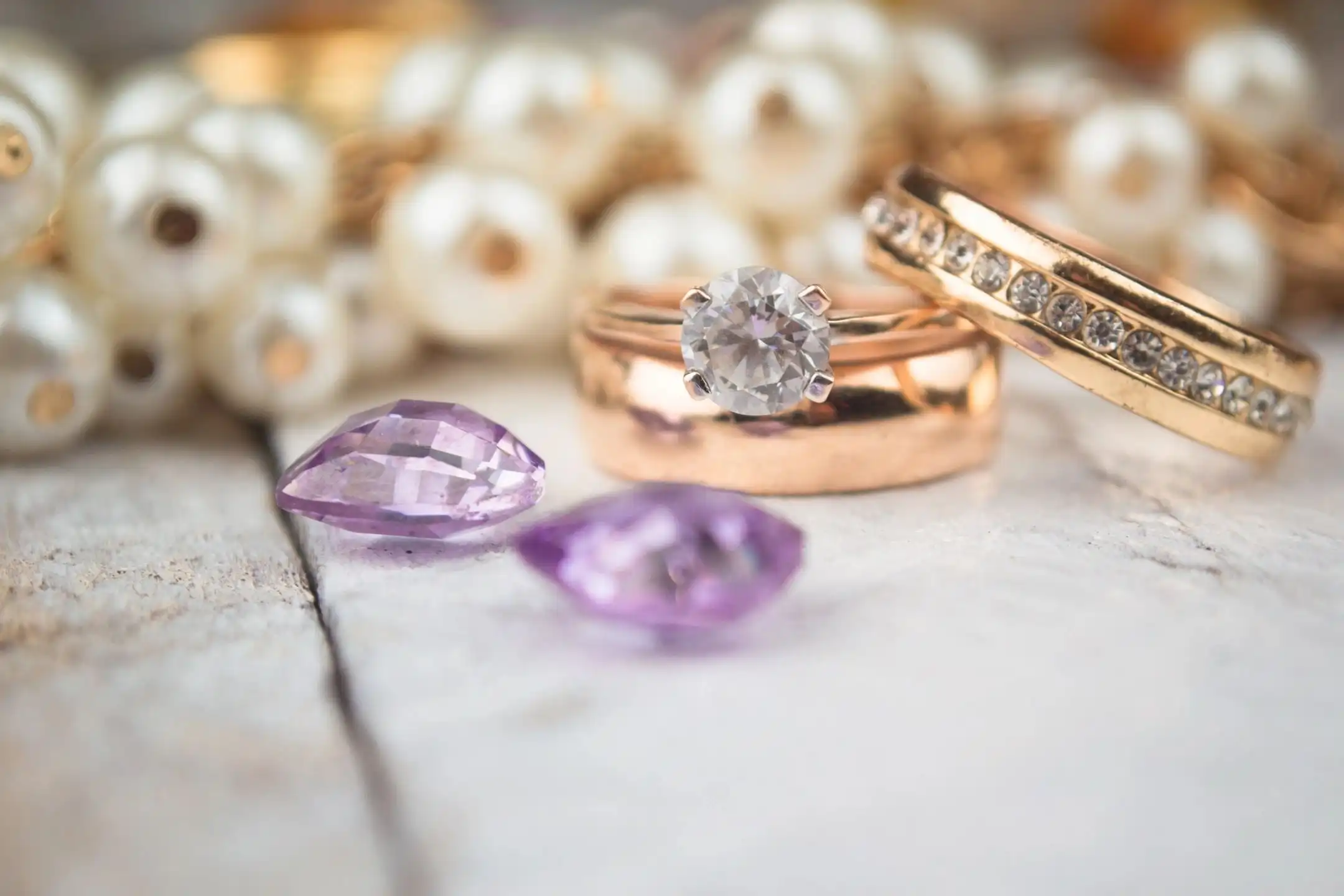 Pile of real jewelry